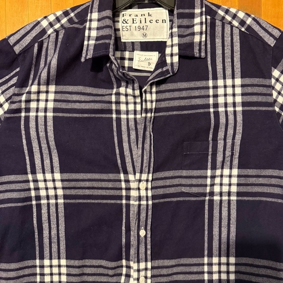Frank & Eileen Navy Flannel “Eileen” Med. EUC - Picture 4 of 5